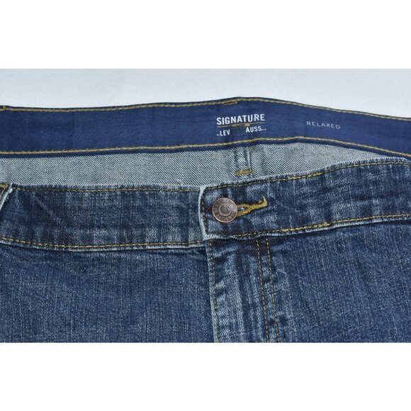 Levis Strauss Signature Gold Jeans Men's 50x30 Bootcut Denim Flex Pants -Flaws- - Picture 4 of 16